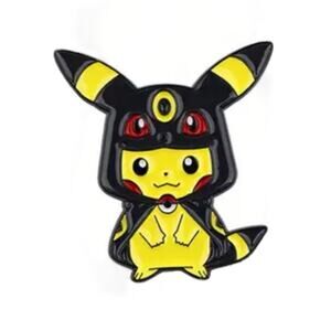 Poncho Pikachu Umbreon enamel pin